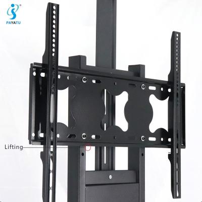 China Chinese Quality Mobile Rotating Floor TV Stand TV Cart Steel Supplier for sale