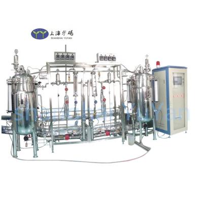 China PLC Control System 30L 50L 100L 500L 1000L 2000L Fermenter Beer Fermentation Tank Lab Bioreactor for sale