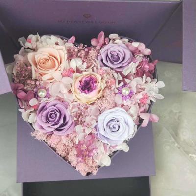 China Green Environmental Protection Make Gift Box Wholesale Raw Materials Preserved Rose for sale