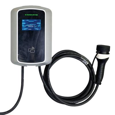 China DC EV Charger 22KW Type 1 RFID Home Charging Card Type DC Home EV Charger Station With Connector for sale