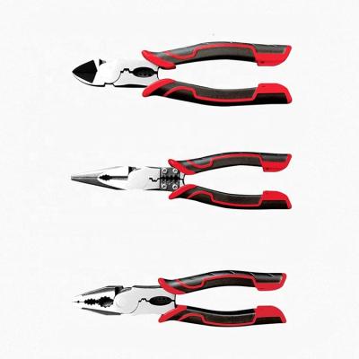 China MULTI FUNCTIONAL Professional Diagonal Combination Needle Nose Crimper Cutter Stripper Tools Universal YTH Linesman Pliers Tool Kit for sale