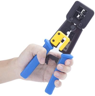 China YTH 376Z MULTI FUNCTIONAL Wire Cutter RJ11 RJ45 6P 8P EZ Multi Functional Tool Steel Cable Stripper Pass Through Crimp Tool Network Pliers for sale