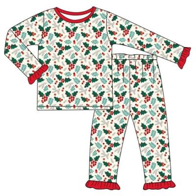 China High Quality Cotton Casual Wholesale Christmas Baby Boys and Girls Pajamas Children's Boutique Clothing Sets for sale