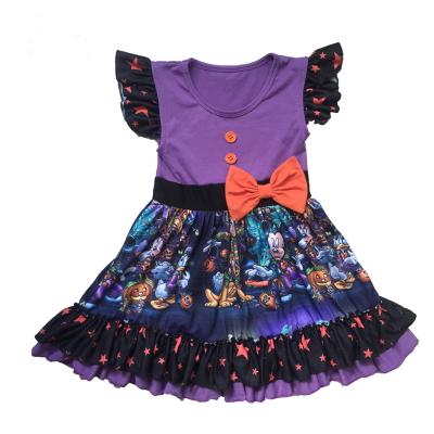 China Dropshipping Breathable Drop Shipping Bowknot Sundress Kids Halloween Dress For Toddler Girls for sale