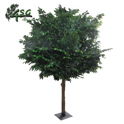 China 10FT INDOOR ARTIFICIAL SILK TREE WEDDING GOLDEN TREES CENTERPIECE GOLDEN FICUS TREE easy hold for sale