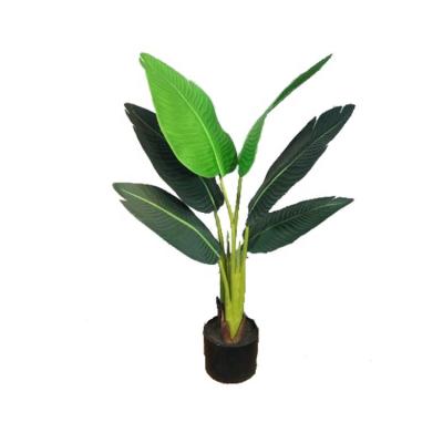 China Minimalist Artificial Traveler Banana Tree For Home Decor Plastic Bonsai Wholesale Banana Tree for sale