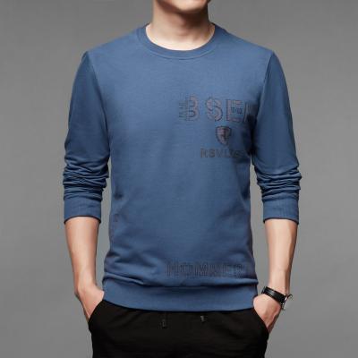 China Anti-Wrinkle Manufacturer Direct Selling Mens Long Sleeve Slim Print T-Shirt for sale