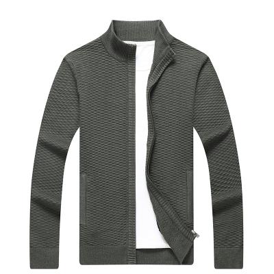 China Low Price Anti-pilling Guaranteed Quality Men's Cardigan Retro Knitted Zipper Sweater for sale