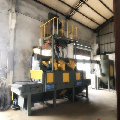 China Concrete Block Pavers Peening Peening Machine CE Approval Concrete Block Peening Peening Machine / Rubber Belt Type Blasting Device Pass Through Type Blasting Device for sale