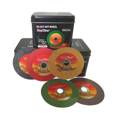 China Abrasive Disc Steel Cutting Wheel Black/brown/red/yellow/green color wheel cutting disk for sale