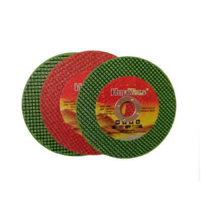 Κίνα 4 inch Fiberglass Steel Cutting Wheel double nets green red metal cutting disc Abrasive Disc προς πώληση