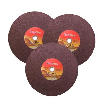 China Longer Lifespan cutting discs brown color 355 size abrasive cutting wheels Te koop