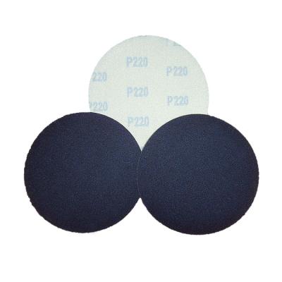 China Silicone carbide Sanding Round Disc black hook and loop or adhesive disc Te koop