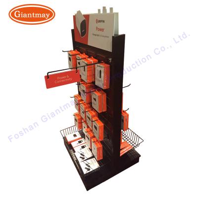 China Easy Holder Mobile Phone Display Retail Stationery Assembly Display Rack Universal Slat Wall Shelf for sale