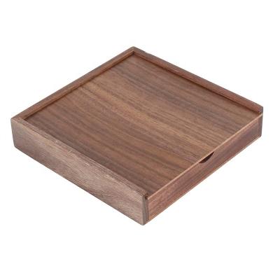 China Fashion Walnut Wooden Gift Box Handmade Wooden Box For Gift Gift Wooden Box for sale