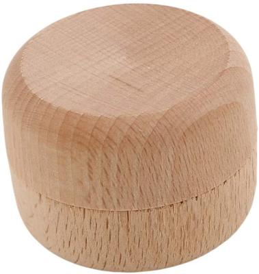 China China RUNWAN Mini Round Small Wooden Gift Box Wooden Box Ring Jewelry Box for sale