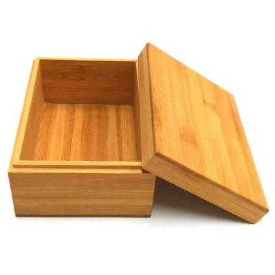 China Europe bamboo wood with lid wooden storage box natural sky gift box tea box for sale