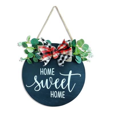 China Europe Home Sweet Home Welcome Sign for Farmhouse, Rustic Wooden Door Hangers for sale