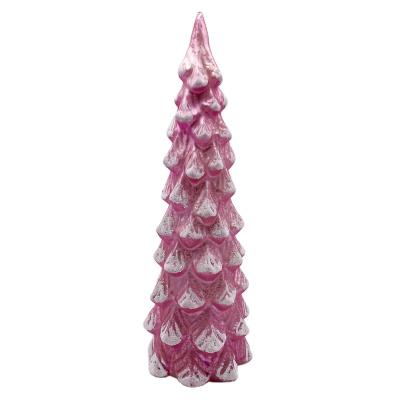 China Creative Handmade Glass Mesh Christmas Tree With LED Lights Christmas Ornaments Party Decoration Gifts for sale