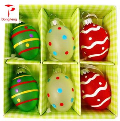 China Easter Decoration Wholesale Handblown Easter Glass Eggs For Hanging Decoration for sale