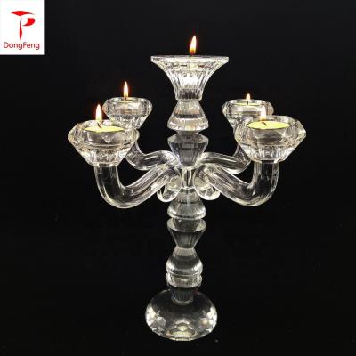 China Morden's Luxury Crystal Decoration Candle Holder Home Decor for sale