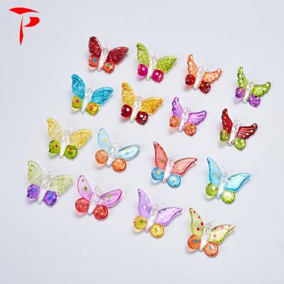 China Factory Direct Selling Butterfly Colored Decorative Glass Craft Glass Manufacturers Home Decoration Glass Crafts for sale