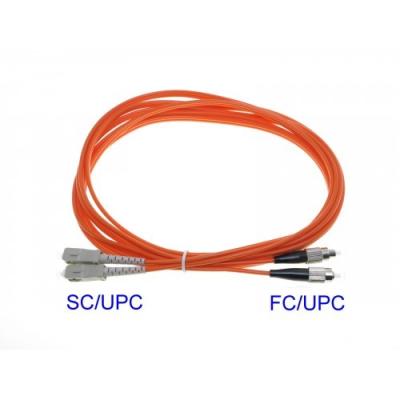 China OM3 10G Multimode Fiber Patch Cord SC LC Fiber Connector Lengths Customized for sale