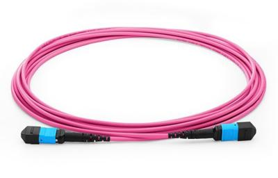 China MTP - LC Multi Cord Mpo Fiber Optic Jumper Cables OM1 -OM4 With Ceramic Ferrule for sale