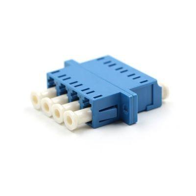 China Plástico 4 - adaptador do acoplamento de flange do núcleo, acoplador da fibra do Lc para Gigabit Ethernet à venda