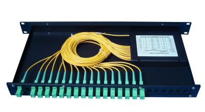 China SC APC 2*32 Fiber Optic Patch Panel For PON Networks , Telecom Level Grade for sale