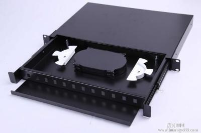 China Drawer Type 24 Port Rack Mount Fiber Patch Panel Durable With SC/FC/LC Adaptor for sale