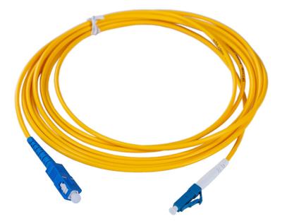 China 1M 2M 3M Single Mode Fiber Patch Cord SC / UPC - LC / UPC G652D SM SX Jumper for sale