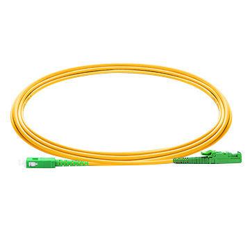 China FTTH E2000 APC - SC / APC Fiber Optic Patch Cord , Single Mode Simplex Cable for sale