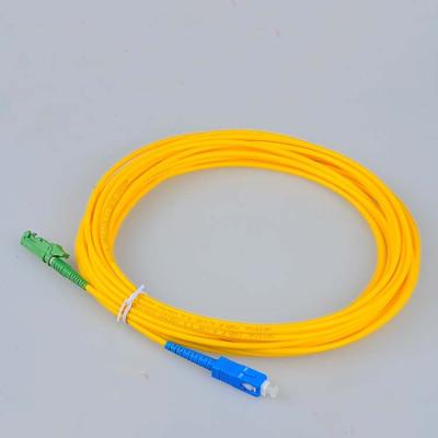 China OPTICAL FIBER PATCH CORD E2000 / APC - SC / UPC - SM - 9/125 - SIMPLEX for sale