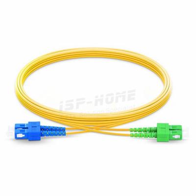 China Van het de Vezel Optisch Flard van pvc Duplex 2.0mm het Koordsc/UPC - Sc/APC SM 9/125 G657A1 Te koop