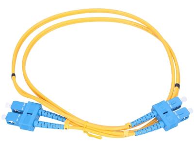 China Fiber Optic SC / UPC - SC / UPC SM Duplex Connector with 3.0mm Boot with Ferrule for sale