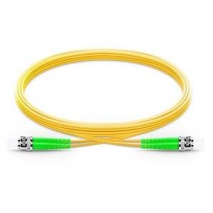 China FTTH Duplex Fiber Patch Cord ST / APC - ST / APC Singlemode Duplex for sale