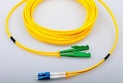 China LC / UPC - E2000 APC Duplex Fiber Patch Cord Cable , Singlemode 9/125 OS2, Duplex for sale