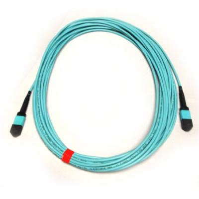 China OM3 50 / 125 MPO Patch Cord , Multimode MPO Trunk Cable For FTTX Network for sale