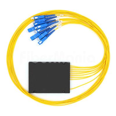 China 1 X 8 Fiber Optic PLC Splitter 2.0mm Wide Operating Wavelength With SC / UPC Connectors for sale