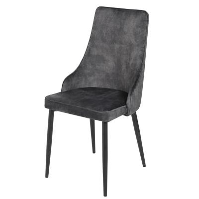 China Luxury Upholstered Modern Living Room Chair Soft Back  With Metal Legs for sale