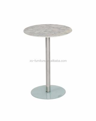 China 400*4008540mm Indoor Coffee Table Round Top Tempered Glass Modern for sale