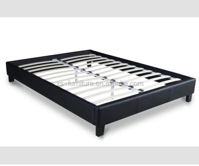 China Simple And Practical Design Cheap Double Size Soft PU Leather Bed Base Frame for sale