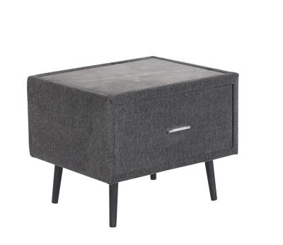 China Modern Bedroom Bedside Table With Drawer Plywood Panel XS-G017 for sale