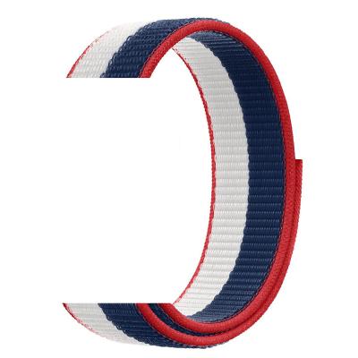 China Flexible Sports Nylon Custom Elastic Braided 44mm Smart Watch Band Strap For Apple Watch for sale