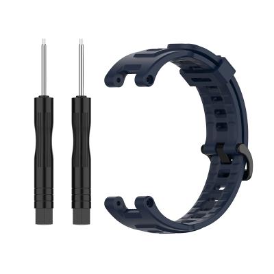 China Wholesale Easy 20mm Silicone Replacement Watch Band Strap For Amazfit T-Rex for sale