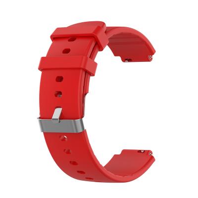 China Logo Silicone Sport 22mm Adjustable Replacement Watch Band Custom Strap For Amazfit for sale