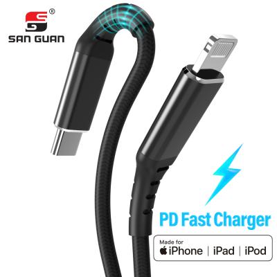 China Original IOS PD 18W System Fast Charger Cable C94 Mfi Connector Certified Usb Type C To Lightning Fast Charger Cable For Iphone Ipad IPod for sale