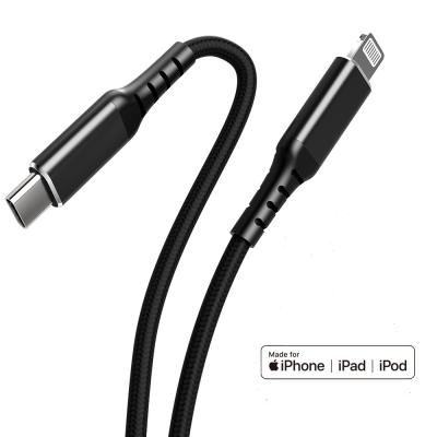 China Led to Original Iphone Ipad IPod Mac Mfi Certified C94 Connector PD 30W Usb Type C Lightning Cable Fast Charging 3A Current for sale