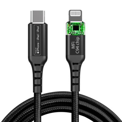 China Mobile Phone Mfi Certified Lightning Cable USB Type C to Lightning Cable Palladium 18W Fast Charging Made For Apple Iphone13 Ipad IPod for sale